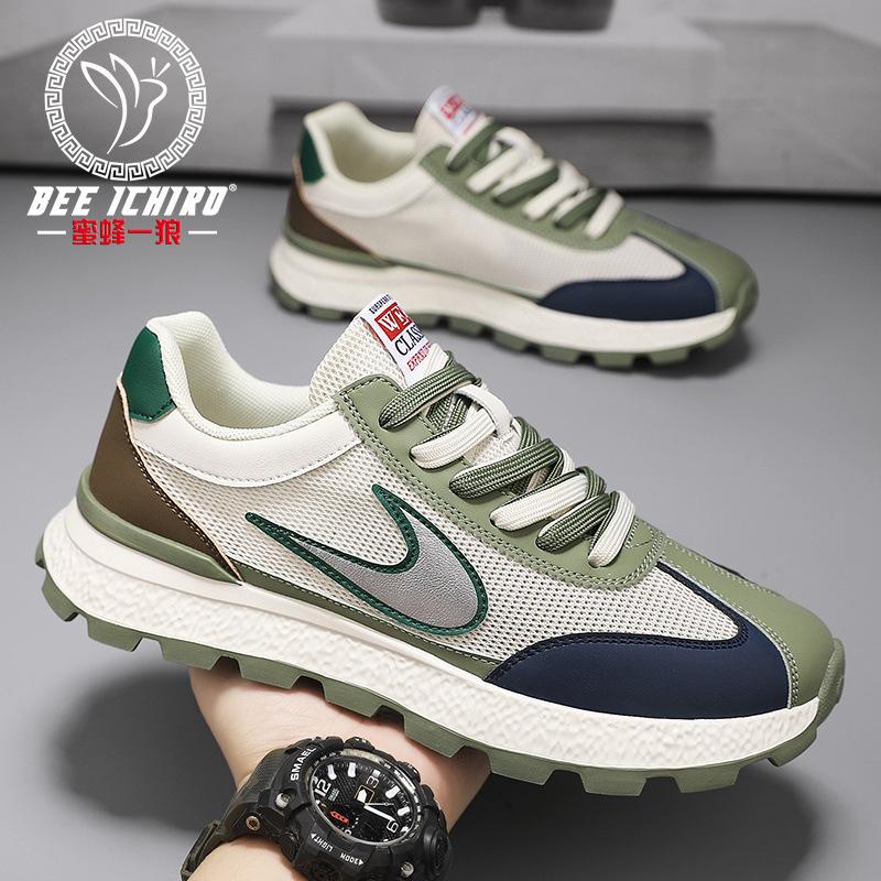 Hollow men's shoes summer light breathable casual sports shoes versatile mesh running tide shoes