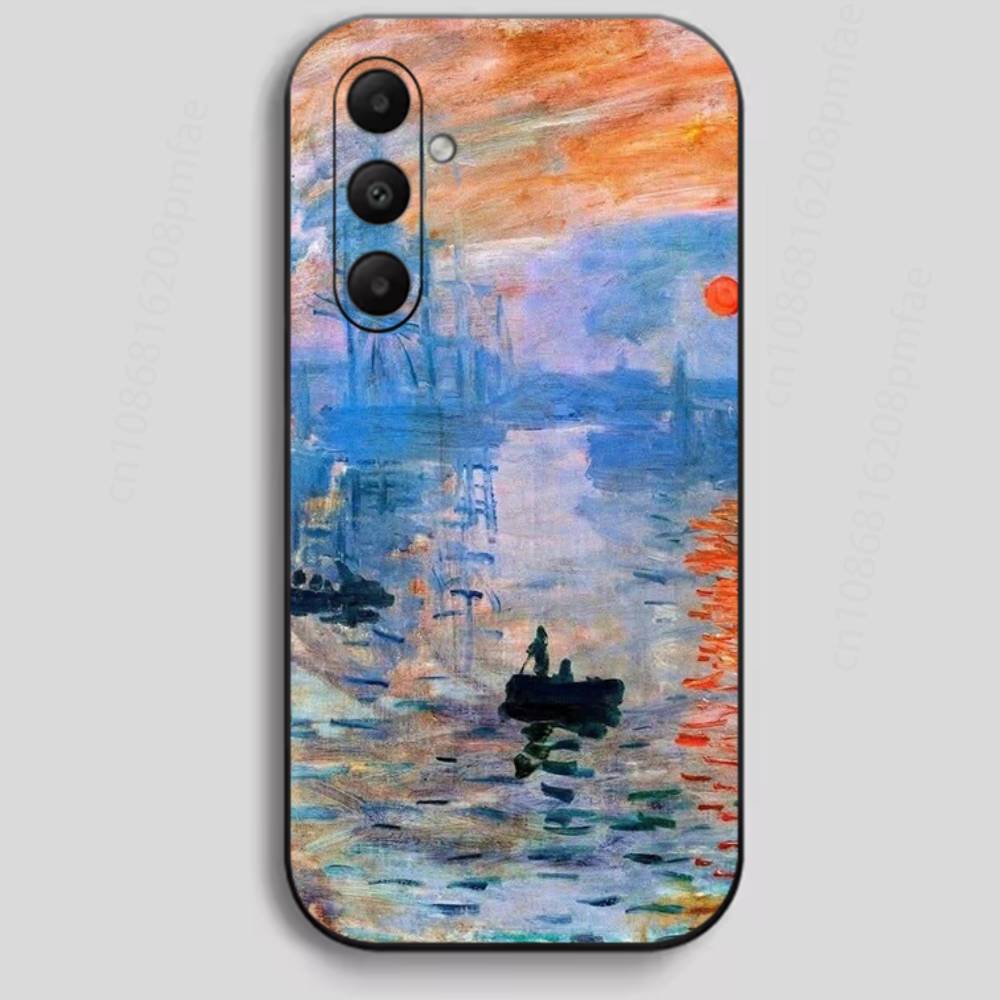 

Claude Monet Garden Lotus Bridge Case Phone Case for Samsung Galaxy A73,23,53,33,24,72,22,52,32,54,A34 Soft Cover Samsung A8
