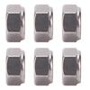 100pcs Premium Lock Nut Set Practical Stainless Steel Nut Versatile Metric Hex Nut  For Bolts