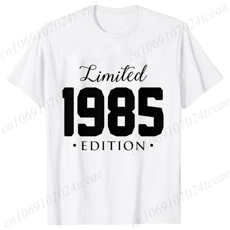 Unisex Unisex Tshirt Limited1985 Edition Graphic Tee Shirt Unisex Birthday Y2k Top Funny Vintage Fashion Unisex Oversized T Shirt Tops