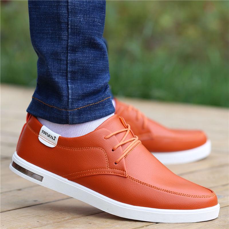 

Men s Versatile Autumn Casual Shoes - Breathable, Soft Sole Leather Business Flats 38 Small
