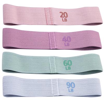 Stretch Fitness Strips Anti-Slip Pilates Hip Circle Portable Glute Thigh Elastic Bands Yoga Gym Equipment