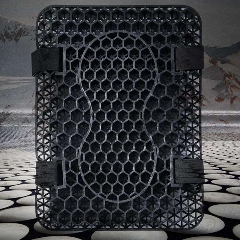Motocyklový voštinový gelový sedák 3D síťovinaPohodlí Tlumení Absorbuje Tlak Motocyklový Úleva Prodyšný Sedák