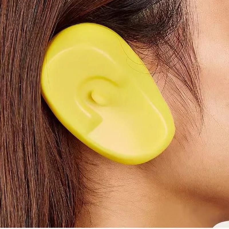 2pcs Silicone Ear Cover Hair Coloring Dyeing Ear Protector Waterproof Shower Ear Shield Earmuffs Caps Salon Styling Accessories