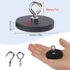 Rubber Coated Magnetic Hooks For Tools Keys Rusts Resistance Indoor Outdoor Closed Magnet Hooks for Garage Workshop