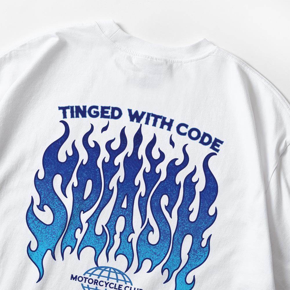 Seupeullaesikodeu White Short Sleeve T-Shirt - Motorcycle Club