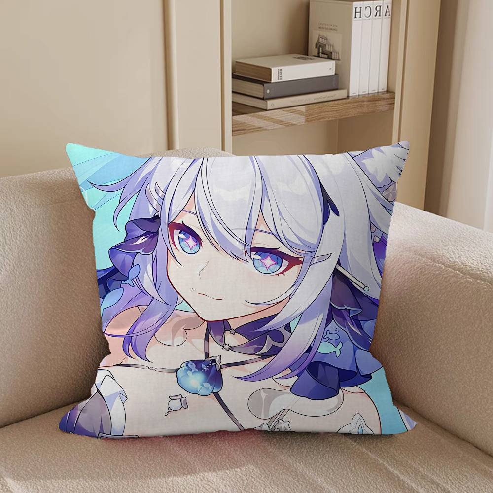 Honkai-i Impact K-kiana Pillow Case Removable Washable Cushion Cover – All-Season Soft Linen