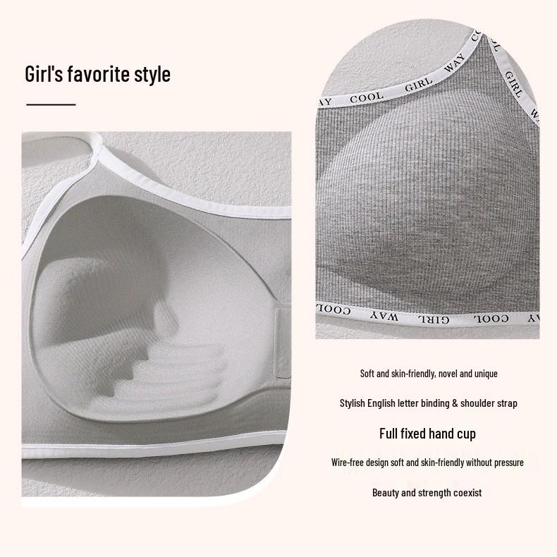 Seamless Strappy Lift-Up Bra with Comfortable Chest Pad