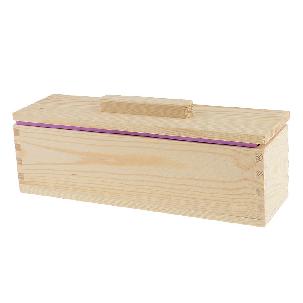 Kit De Moules à Savon, -pain à Pain De Savon Trancheuse Biseauteuse Raboteuse Fil Et Boîte En Bois De 1200 Ml Pour Bougies à La Main Bricolage Outil De Fabrication De