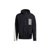 Colorblock Windproof Hooded Logo Jacket Men's Black