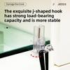 Gifts Detachable Desk Hooks Multi-purpose Horizontal and Vertical Dual-use Kitchen Knob Hook Knob Window Frame and Shelf Rack