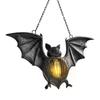 Halloween Bat Pendant Garden Courtyard Decoration Horror Porch Bat Sculpture Bar Party Holiday Gift Halloween Outdoor Decor