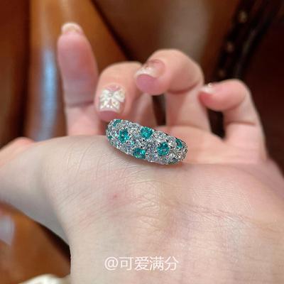 Zirkon geometrischer runder offener Ring exquisites Mode-Temperament Zeigefingerring vielseitiger Nischen-High-End-Schmuck