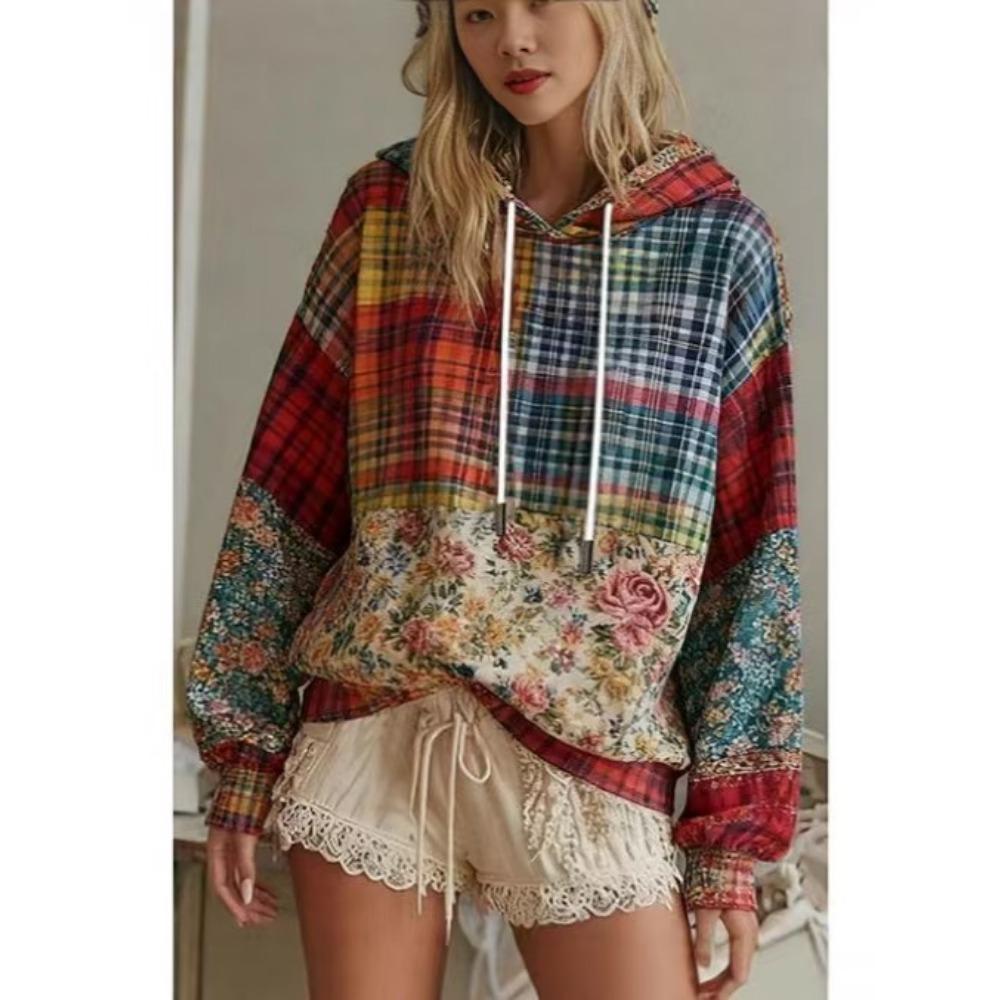 Autumn Floral 3d Print Hoodie Women Fasual European American Style Hoodie Streetwear Sweatshirt Women Clothes Top