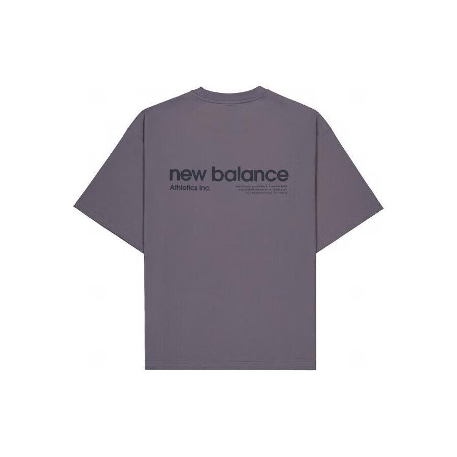 New Balance Athletics Small NB Logo T-Shirt Asia Sizing Purple Men s AMT42335-CAS S