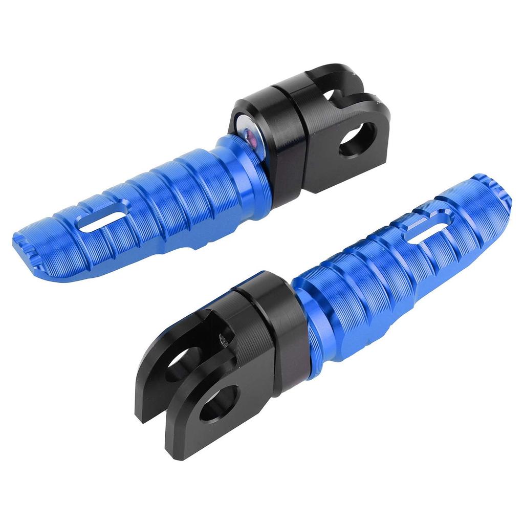 Yctze Pair of Front Foot Pegs Aluminum Alloy Pedals Fits Kawasaki Ninja Z125PRO Z250 / SL Z400Z900 (Blue)