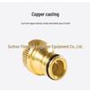 Universal 4-Point Internal Thread Copper Faucet Adapter - Quick Connect Nipple for Water Pipes