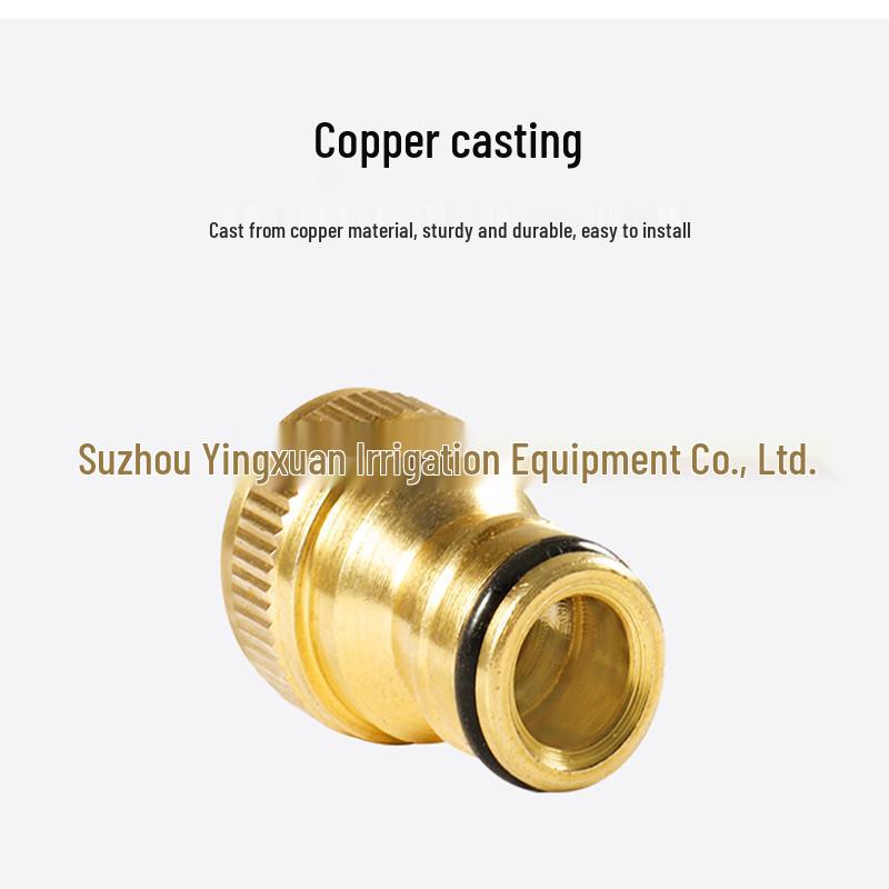 Universal 4-Point Internal Thread Copper Faucet Adapter - Quick Connect Nipple for Water Pipes