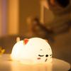 Silicone Cat Night Light: Rechargeable Bedside Lamp for a Cozy Atmosphere