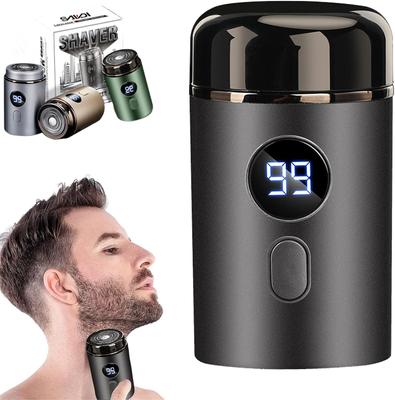 Mini-Elektrorasierer, tragbarer Herrenrasierer, Digitalanzeige, intelligenter Nass- und Trockenrasierer, wiederaufladbar, waschbar, Bartrasierer