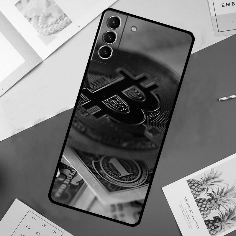Bitcoin Case For Samsung Galaxy S25 Ultra S21 S22 S23 S24 Ultra S9 S10 Plus S20 FE S25 FE Back Cover