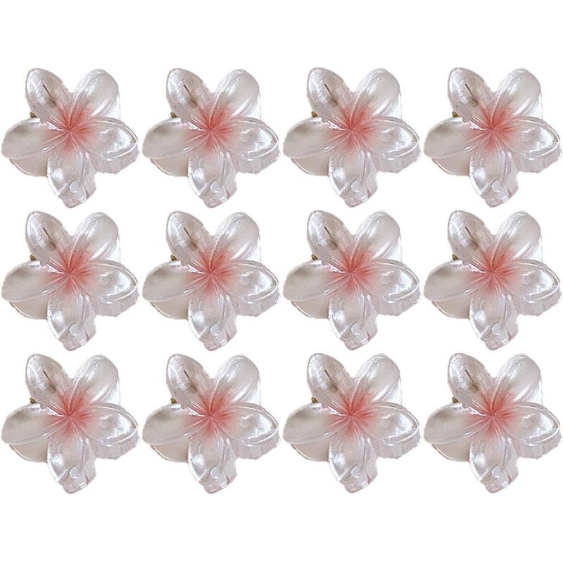 Fermaglio a Pinza Trasparente a Forma di Fiore d'Uovo Donna Temperamento Versatile di Alta Gamma Gradiente Fermaglio per Capelli Ragazza Fermaglio a Squalo Copricapo