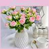 Fake Flower Rose Bouquet Hotel Interior Wedding Decor Bright Color Creative
