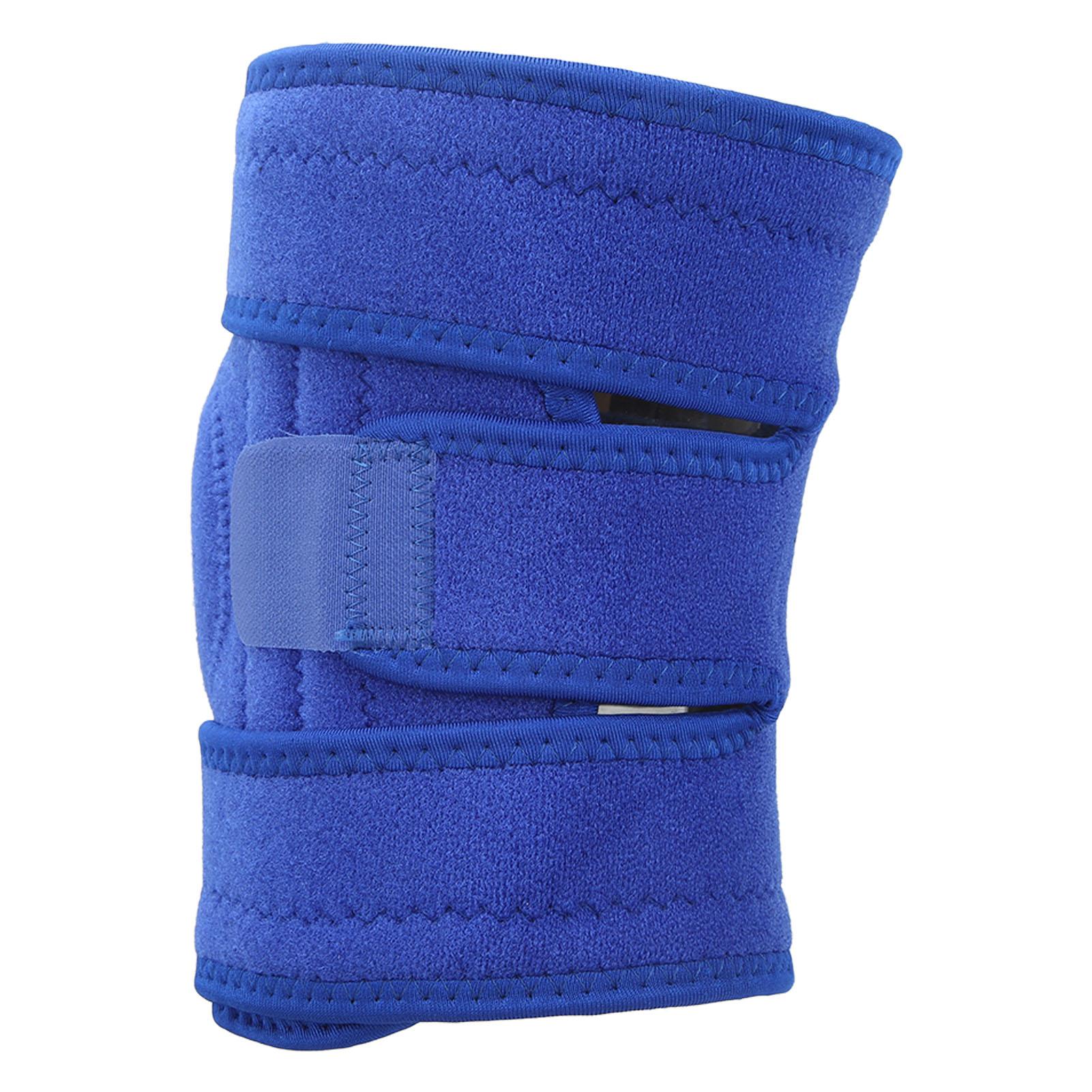 

Patella Knee Brace Blue Hook and Loop Design Strong Support Knee Strap for Outdoor Sports Fitness