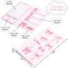 Pink Bow Animal Sticky Notes - Strong Adhesive, Reusable Creative Stationery Cards