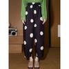 Coolhut Polka Dot Loose High-Waisted Wide-Leg Casual 2026 Spring and Autumn Women's Casual Pants Nine-Point Slimming Lantern Pants