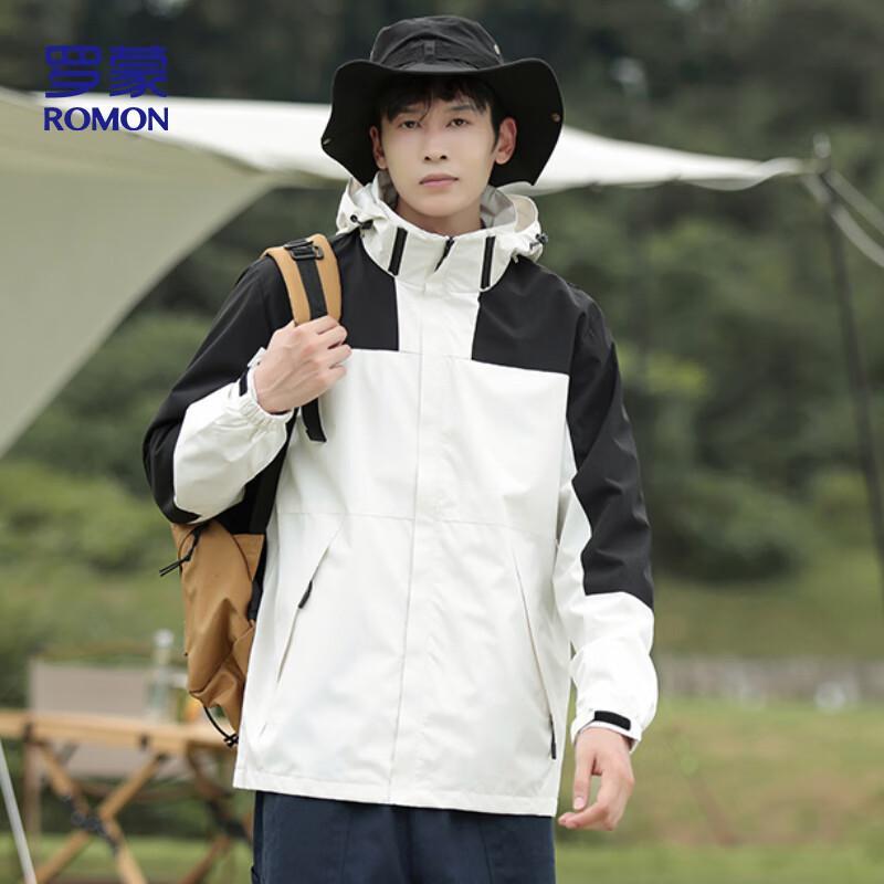 

Romons Unisex Hooded Outdoor Windbreaker Jacket FY01 XL