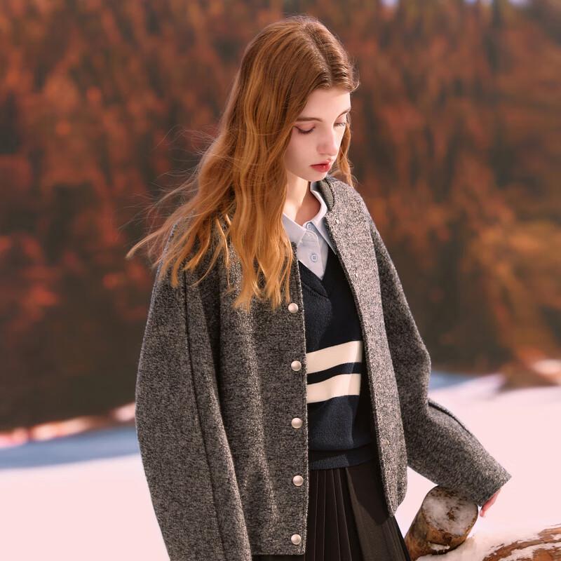 Sancai 2025 Winter Bouclé Wool Blend Short Coat