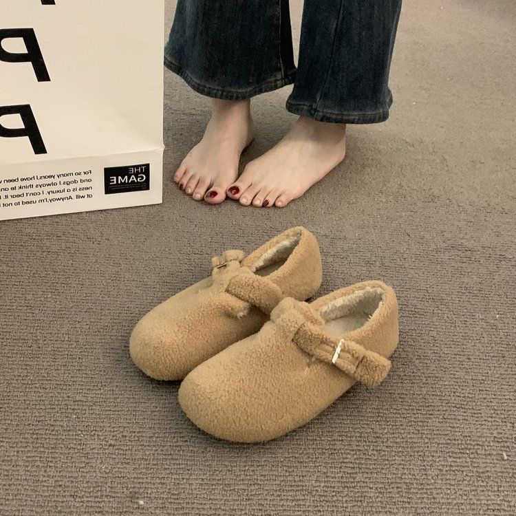 

Женские повседневные женские кроссовки с коротким носком Modis Square Toe Flats New Cute Dress Spring Slip-On Flock 2024 40 хаки