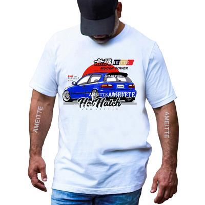 Civic-EG Type R Mugen Power Legend Tričko Pánské Krátký Rukáv Hip Hop Chlapec Ležérní Trička JDM Civi