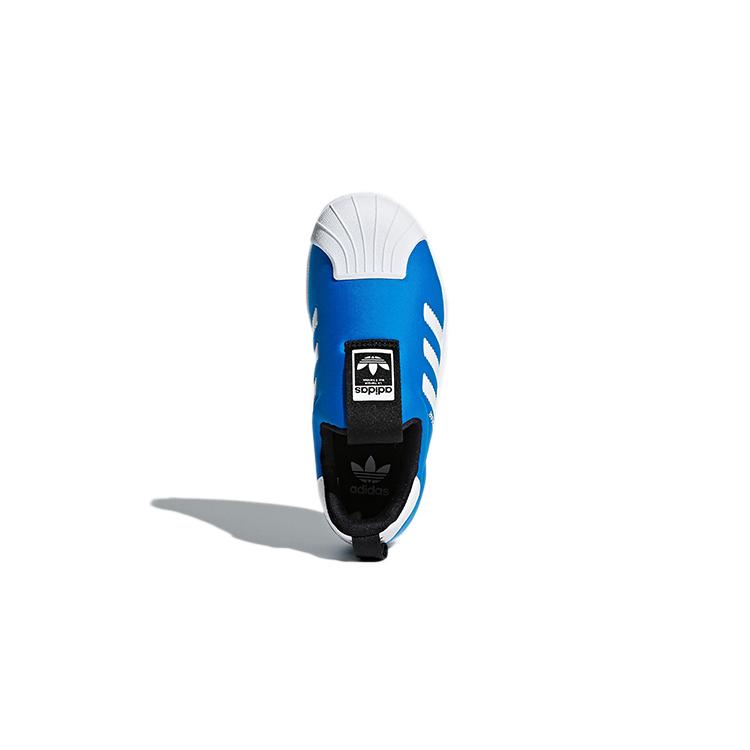 adidas Originals Superstar 360 C Low Top Skateboard Shoes Blue White Black Children Aged 3 7 Years Old DB1985