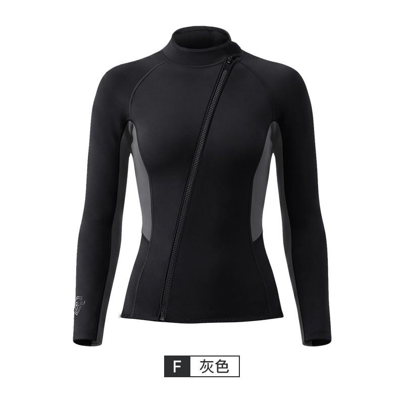 2mm Neoprene Wetsuit Top Pants Set Women Men Warm Long Sleeve Dive Suit Surfing Snorkeling Swimsuit