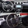 Carbon Fiber Steering Wheel Preforated Leather W/ Stitching Fit for Ford Mustang EcoBoost GT Shelby GT350 /GT350R 2018-2020