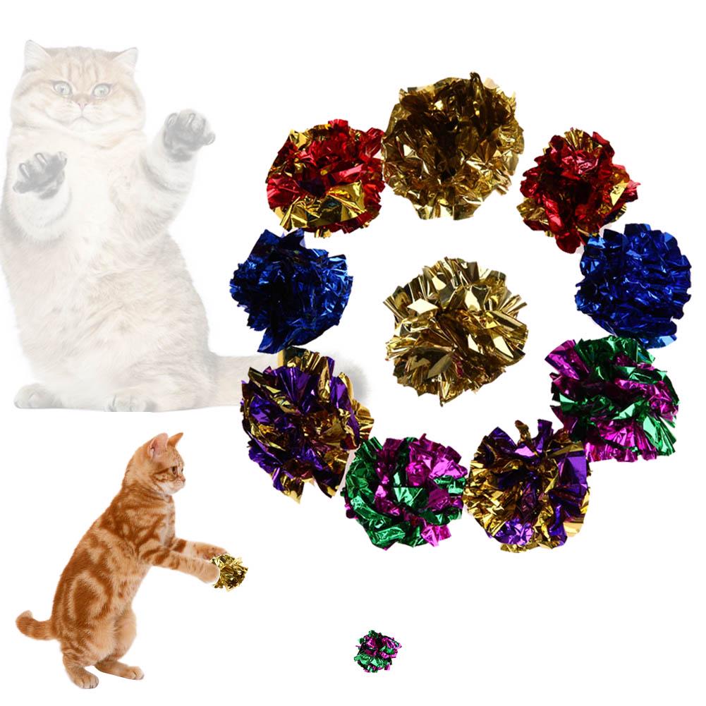 

12pcs Colorful Balls Durability Bite Squeak Toys Interactive Play Assorted Crackle Lightweight Eco-friendly Cats Supplies China Mainland