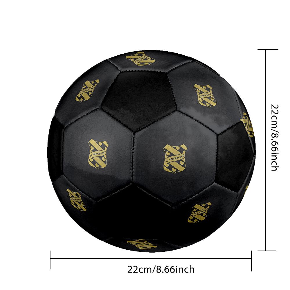 SIZE 5 SC Heerenveen Soccer Ball Colorful All Ages Machine Stitched PVC Competition Ready Durable High-Bounce