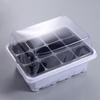Breathable Portable Nursery Box Set White Germination Box 12 Cells Seedling Trays  Greenhouse