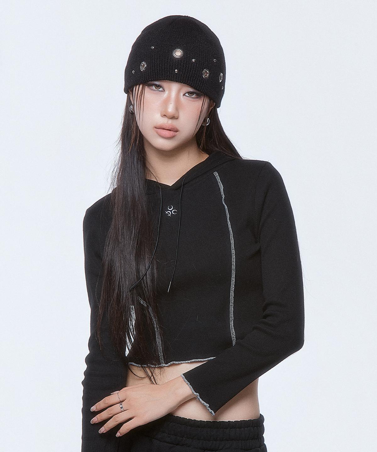 Худи с укороченным кроем и логотипом Dios Piece, черное Black/1 Size