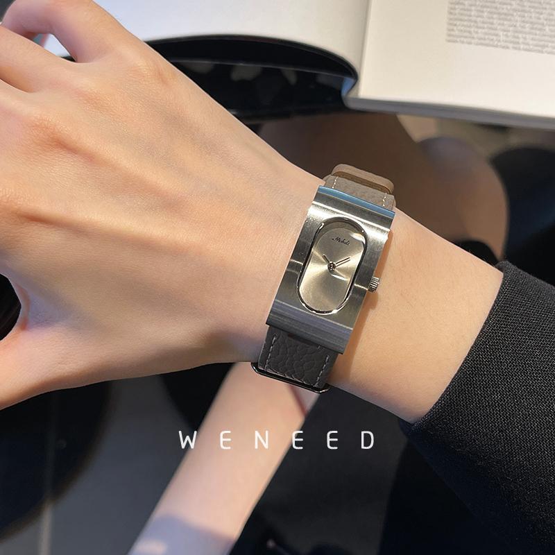 2025 new women's watch Angola red fashion women's simple temperament niche light luxury women's quartz watch