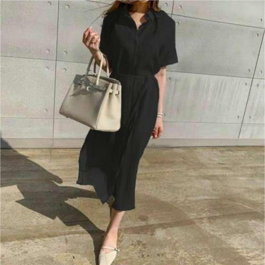 Linen Shirt Dress - Oversized Button Down Belted Waist Dress, Casual Short Sleeve Minimalist Tunic with Pocket, Breathable Summer Dress for Women