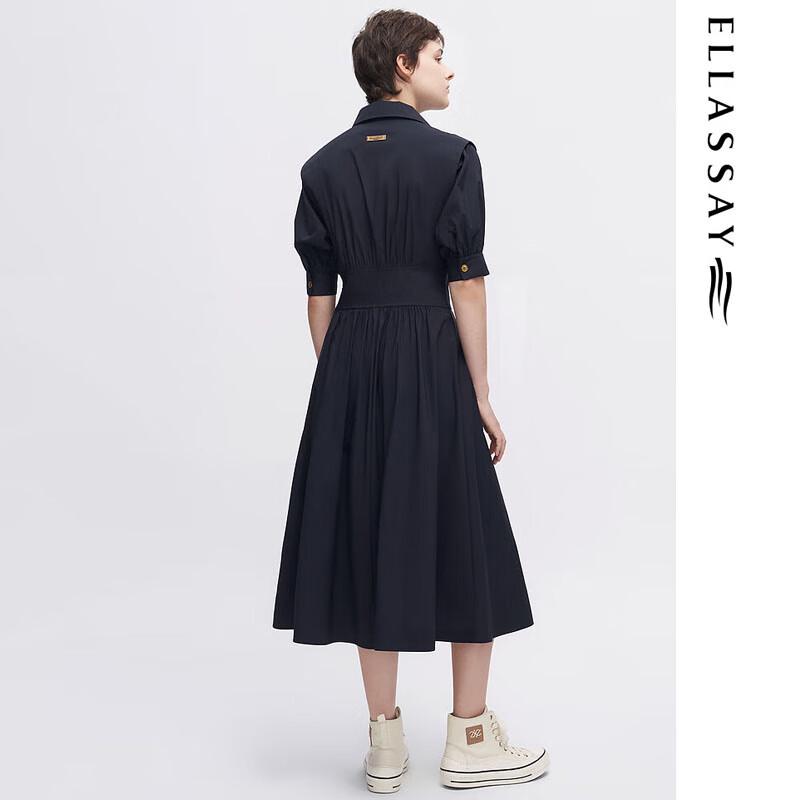 ELLASSAY Spring Cotton Blend Palace Shirt Dress EWW341Y08500