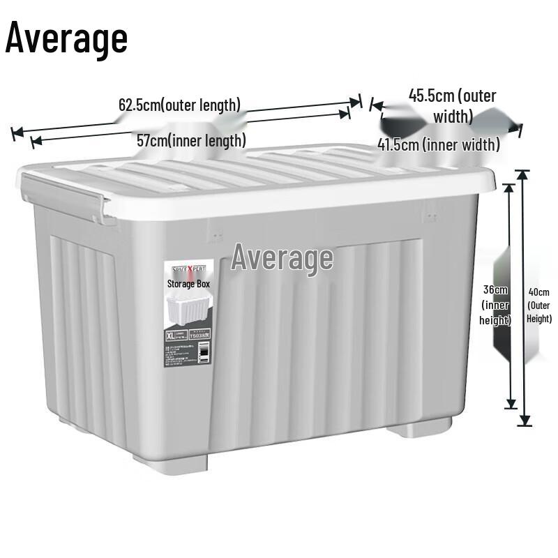 

Zhongjun Органайзер-коробка для хранения одежды в полоску на колесиках