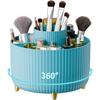 Makeup Brush Holder Organizer 360 Rotate Makeup Organizers Countertop Skincare Storage for Vanity Desktop Bathroom