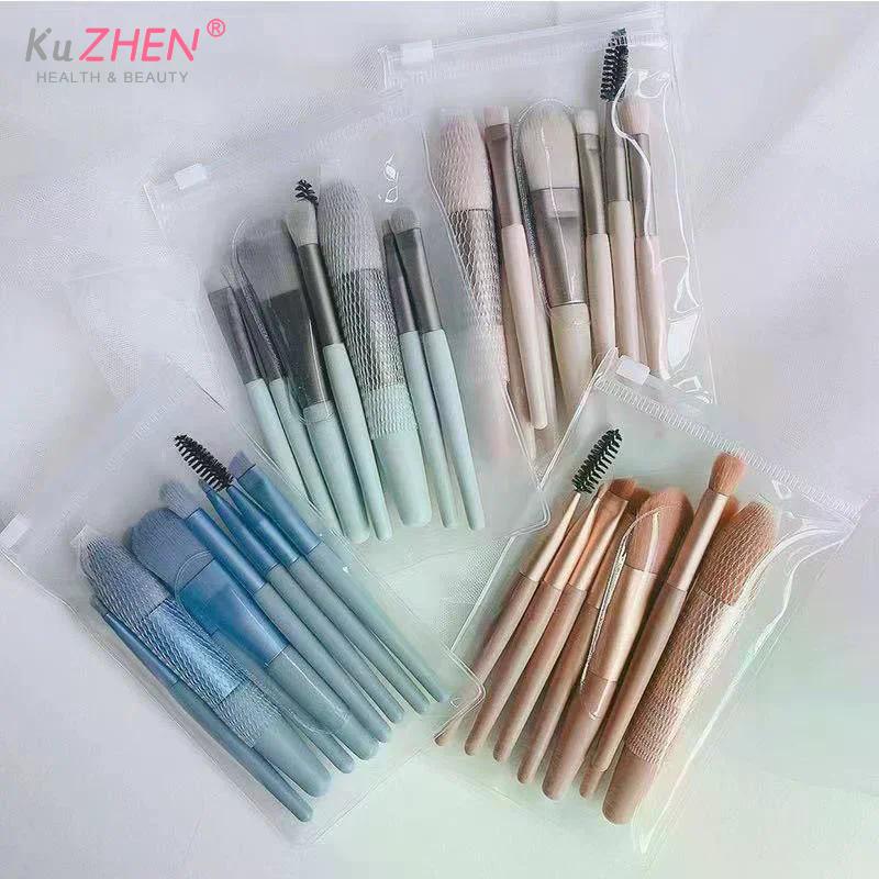 8 Stück/Packung Make-up-Pinsel-Set Make-up-Concealer-Pinsel Rouge-Pinsel für loses Puder Lidschatten-Highlighter-Foundation-Pinsel Beauty-Werkzeuge