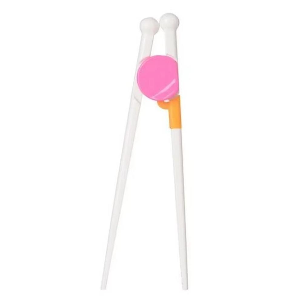 

Plastic Kids Chopsticks Food Grade Anti-Slip Chopsticks Children Tableware School Supplies рожевий червоний колір