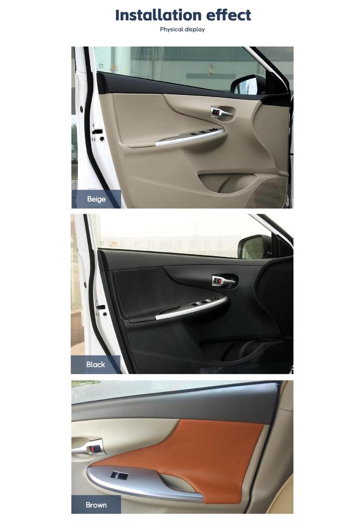 Skórzana Listwa Panelu Drzwi do Toyota Corolla 2007-2013 - Nowa Odnowa Wnętrza