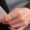 Exquisite Diamond-studded Ring for Women, Exuding A Sophisticated and Fashionable Vibe, Featuring An Open Design for The Index Finger.